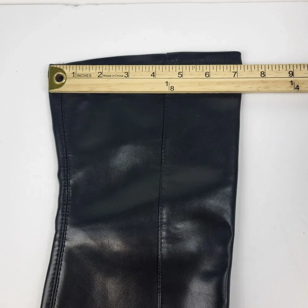 DV By Dolce Vita Women's Gollie Over The Knee Faux leather Boots Black Size 6